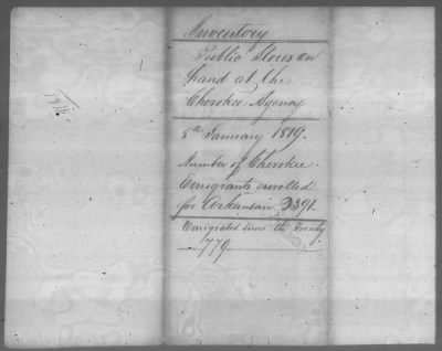 Thumbnail for Correspondence And Miscellaneous Records > 1819