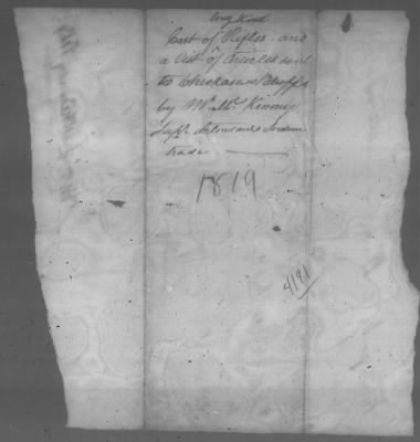 Correspondence And Miscellaneous Records > 1819