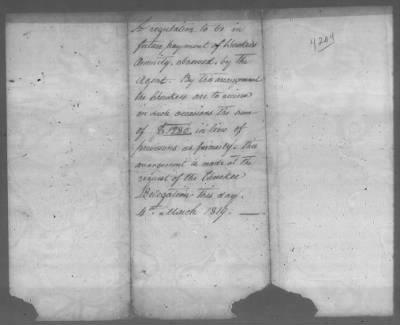 Correspondence And Miscellaneous Records > 1819