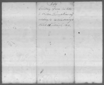 Thumbnail for Correspondence And Miscellaneous Records > 1819