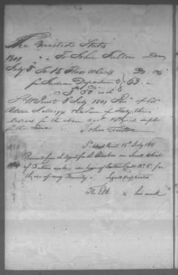 Thumbnail for Fiscal Records > Cherokee Receipts, May 31, 1801-Nov 18, 1802