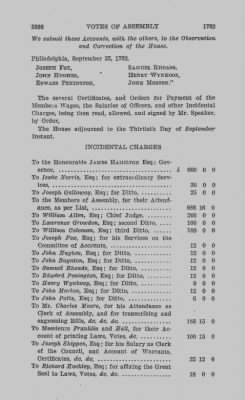 Volume VI > Votes of Assembly 1762