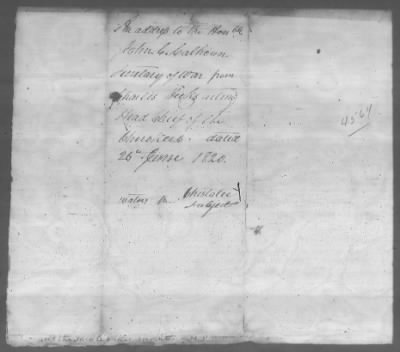 Thumbnail for Correspondence And Miscellaneous Records > 1820