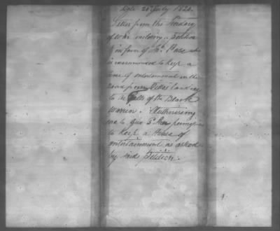 Thumbnail for Correspondence And Miscellaneous Records > 1820