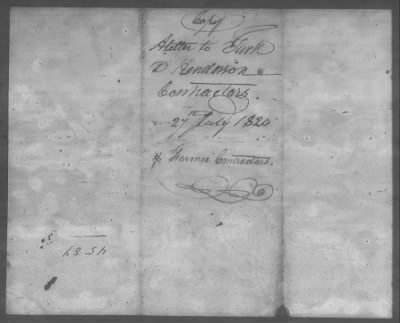 Correspondence And Miscellaneous Records > 1820