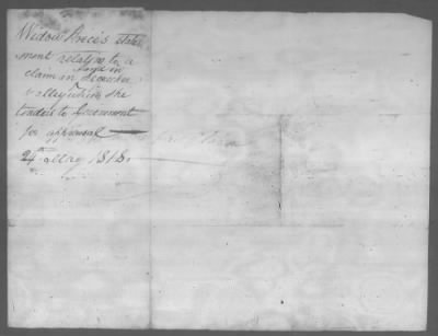 Thumbnail for Correspondence And Miscellaneous Records > 1818