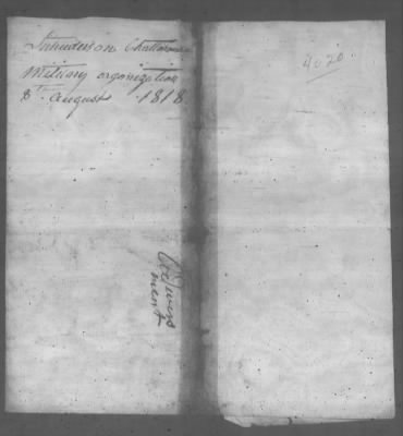 Thumbnail for Correspondence And Miscellaneous Records > 1818