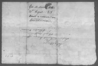 Thumbnail for Correspondence And Miscellaneous Records > 1818