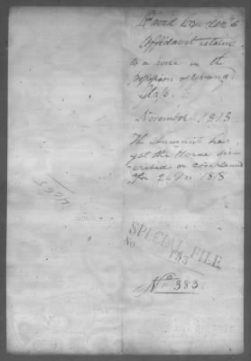 Correspondence And Miscellaneous Records > 1818