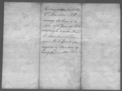 Thumbnail for Correspondence And Miscellaneous Records > 1818