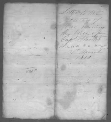 Thumbnail for Correspondence And Miscellaneous Records > 1810