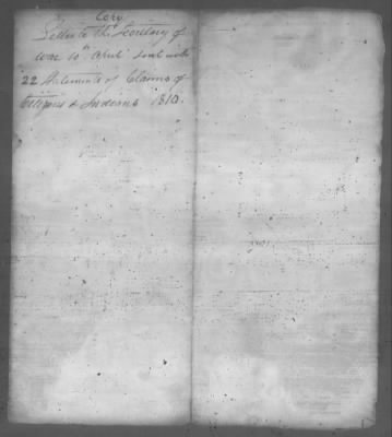 Thumbnail for Correspondence And Miscellaneous Records > 1810