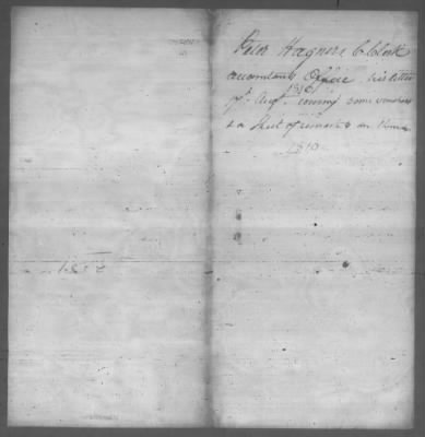 Thumbnail for Correspondence And Miscellaneous Records > 1810