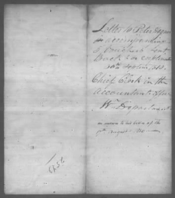 Correspondence And Miscellaneous Records > 1810