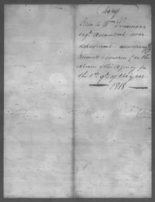 Thumbnail for Correspondence And Miscellaneous Records > 1811