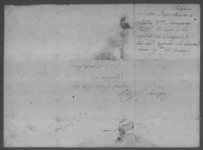 Thumbnail for Correspondence And Miscellaneous Records > 1805