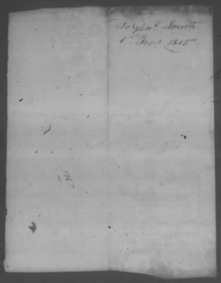 Thumbnail for Correspondence And Miscellaneous Records > 1805