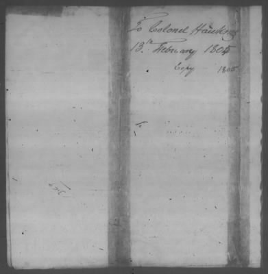 Thumbnail for Correspondence And Miscellaneous Records > 1805