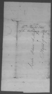 Thumbnail for Correspondence And Miscellaneous Records > 1805