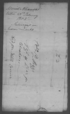 Thumbnail for Correspondence And Miscellaneous Records > 1805