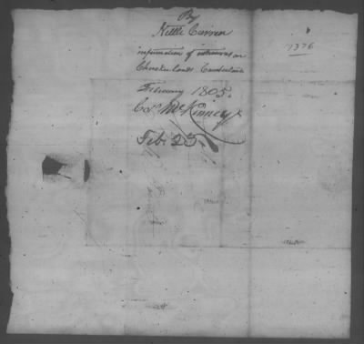 Thumbnail for Correspondence And Miscellaneous Records > 1805