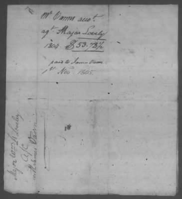 Thumbnail for Correspondence And Miscellaneous Records > 1805