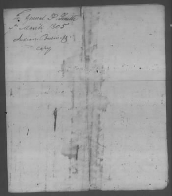 Thumbnail for Correspondence And Miscellaneous Records > 1805