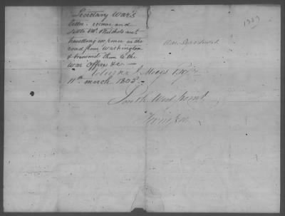 Thumbnail for Correspondence And Miscellaneous Records > 1805