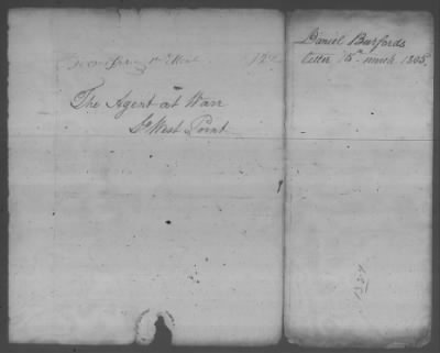 Thumbnail for Correspondence And Miscellaneous Records > 1805