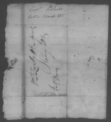 Thumbnail for Correspondence And Miscellaneous Records > 1805