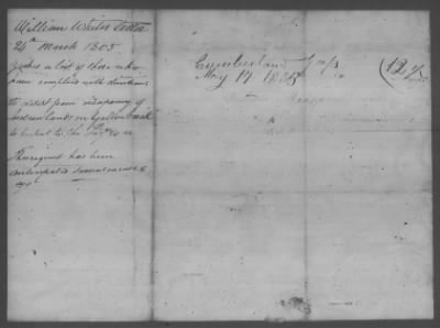 Thumbnail for Correspondence And Miscellaneous Records > 1805