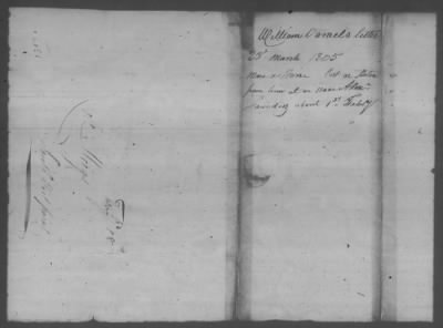 Thumbnail for Correspondence And Miscellaneous Records > 1805