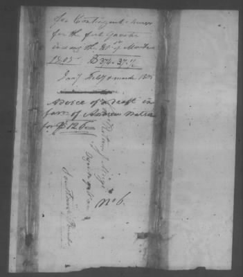 Thumbnail for Correspondence And Miscellaneous Records > 1805