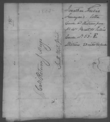 Thumbnail for Correspondence And Miscellaneous Records > 1805