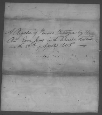 Thumbnail for Correspondence And Miscellaneous Records > 1805