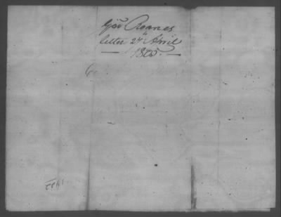 Thumbnail for Correspondence And Miscellaneous Records > 1805