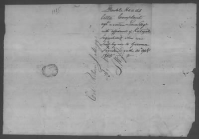 Thumbnail for Correspondence And Miscellaneous Records > 1805