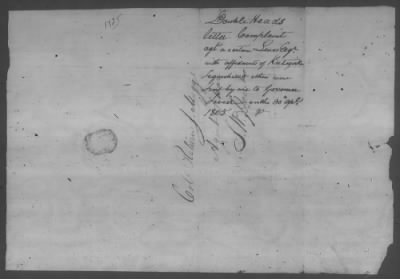 Thumbnail for Correspondence And Miscellaneous Records > 1805