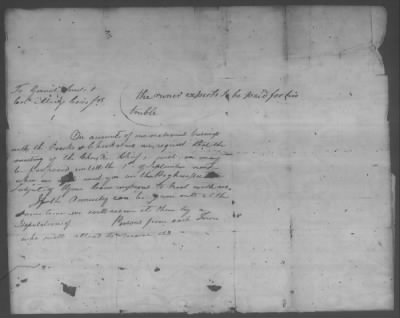 Thumbnail for Correspondence And Miscellaneous Records > 1805