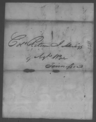 Thumbnail for Correspondence And Miscellaneous Records > 1805