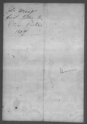 Thumbnail for Correspondence And Miscellaneous Records > 1807