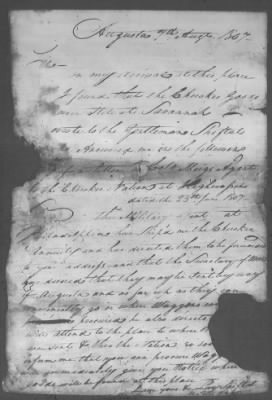 Thumbnail for Correspondence And Miscellaneous Records > 1807