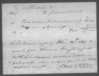 Thumbnail for Correspondence And Miscellaneous Records > 1807