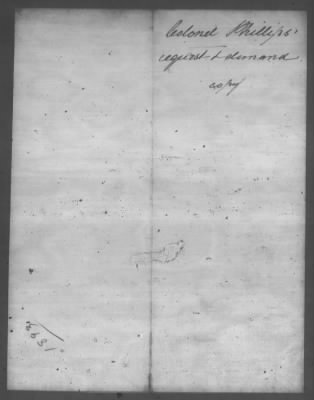 Thumbnail for Correspondence And Miscellaneous Records > 1807