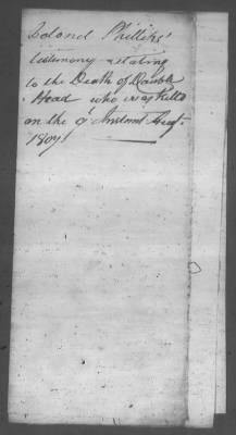 Thumbnail for Correspondence And Miscellaneous Records > 1807