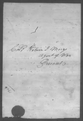 Thumbnail for Correspondence And Miscellaneous Records > 1807