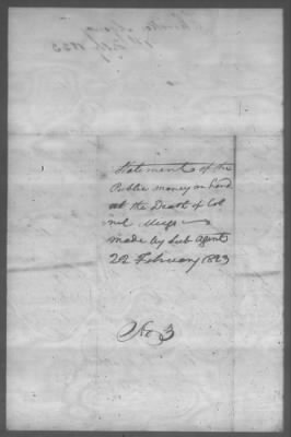 Thumbnail for Correspondence And Miscellaneous Records > 1823