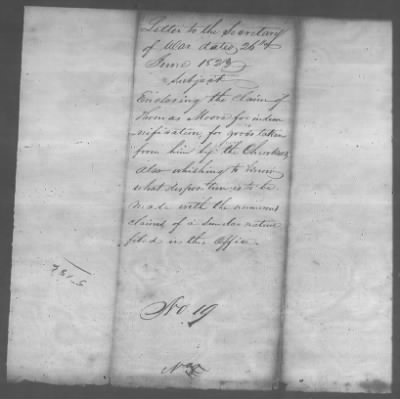 Thumbnail for Correspondence And Miscellaneous Records > 1823