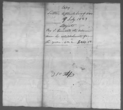 Correspondence And Miscellaneous Records > 1823