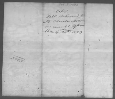 Correspondence And Miscellaneous Records > 1823